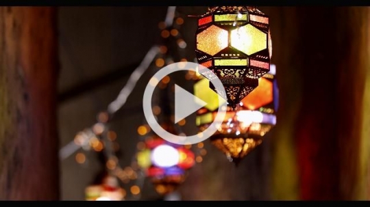 Close up of Ramadan Lanterns|