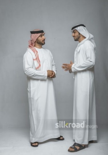 Middle Eastern Businessmen talking |