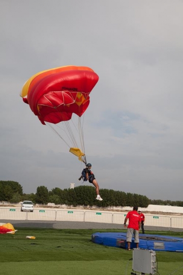 parachute landing sport