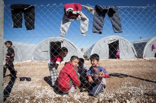 Syrian Refugees Kids at Kobane Camp