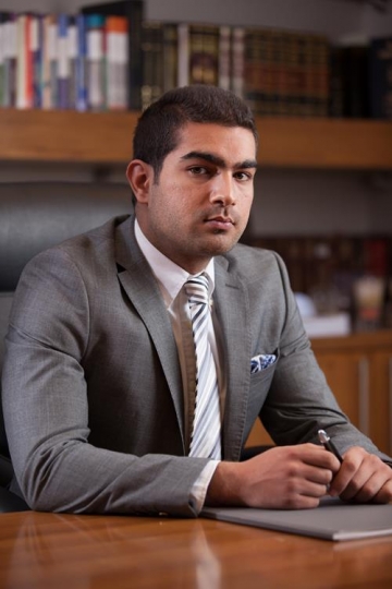 businessman looking at camera