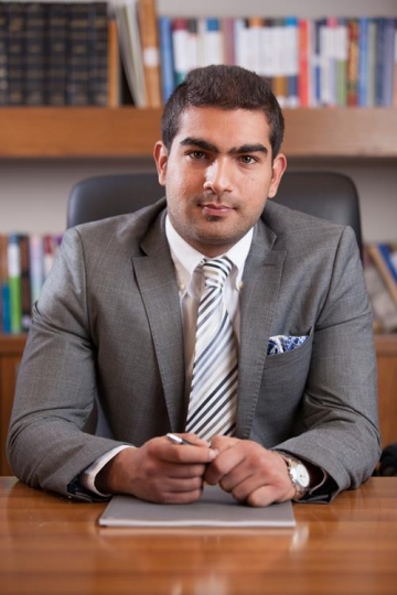 businessman looking at camera