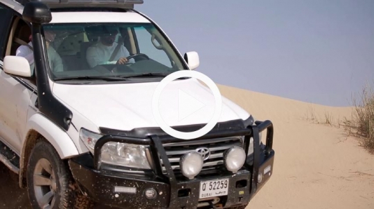 Guys adventuring with the car