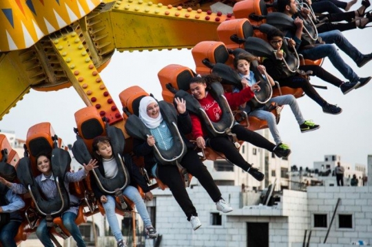 Arab kids having fun