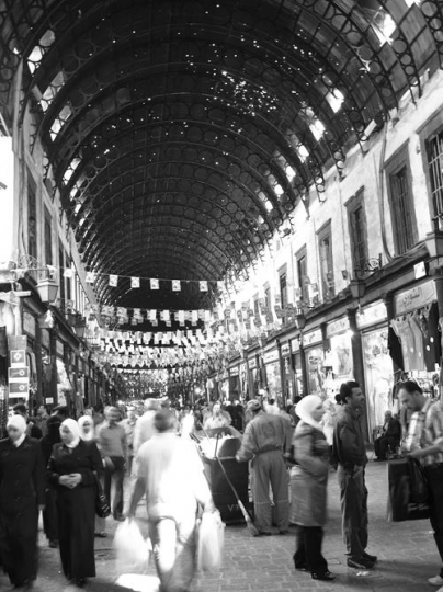 people in a local market
