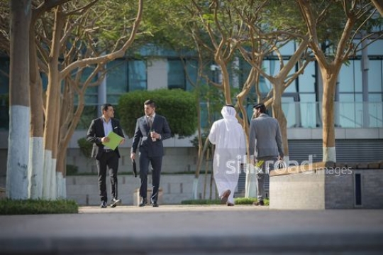 Group of Businessmen walking |-