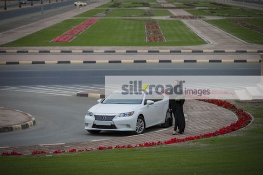 Businesswoman walking |