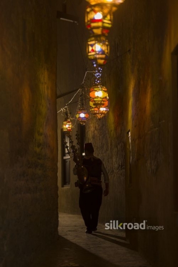 A Middle Eastern Ramadan Drink Seller|-