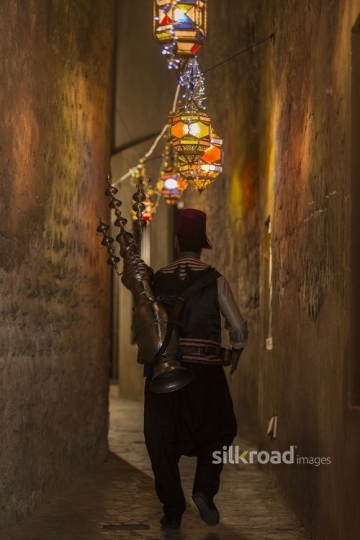 An Arab Ramadan Drink Seller|-