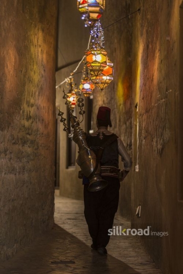 An Arabian Ramadan Drink Seller|-