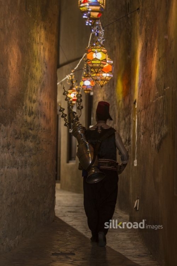 An Arabian Ramadan Drink Seller|-