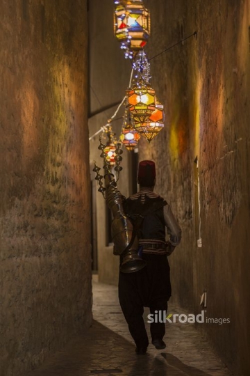 An Arab Ramadan Drink Seller|-