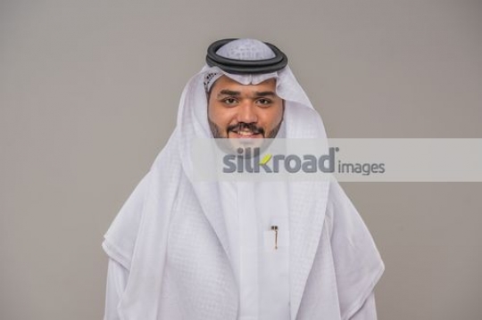 Medium shot of an Arab Businessman|