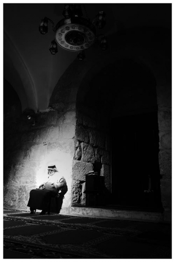 - Old Man Praying at Ajloun Mosque 