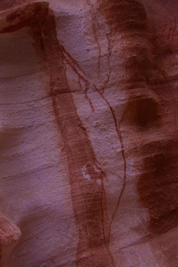 Sandstone gorge abstract pattern formation, Petra, Jordan