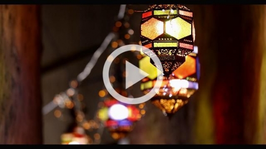 Close up of a Ramadan Lantern|