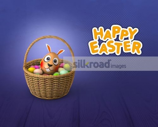 Happy Easter greeting vector
