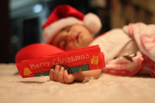 Merry Christmas from Sleeping Baby