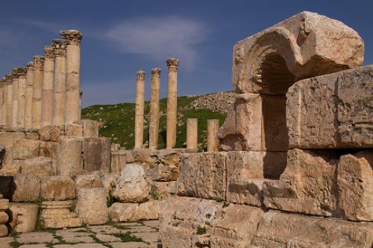 Roman temple and later Byzantine church, Jerash, Jordan