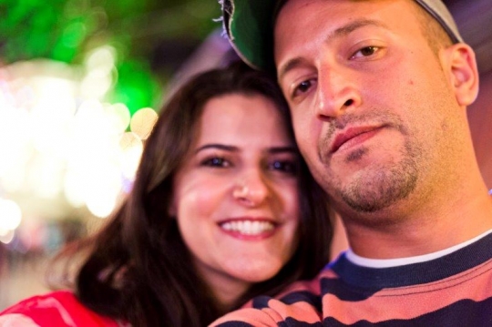 couple taking a selfie