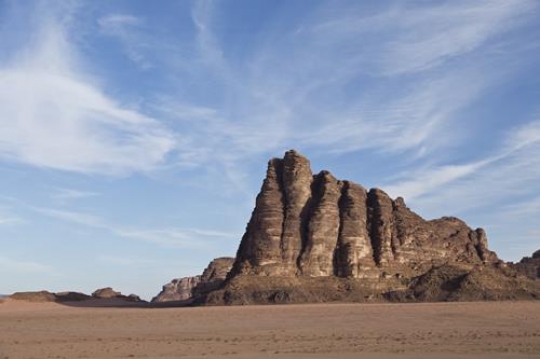 Lawrences Seven Pillars of Wisdom in Wadi Rum, Jordan