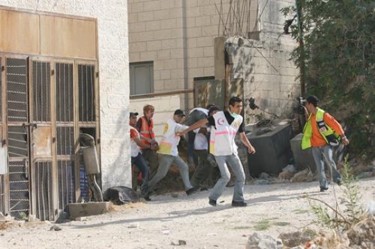 Palestinian injured
