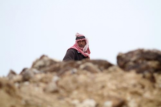 old man at Bab al-shams