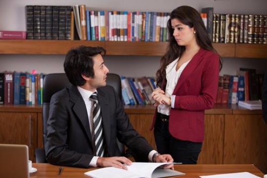 Male and Female Coworkers