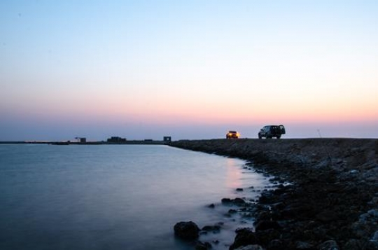 Dawn by the sea