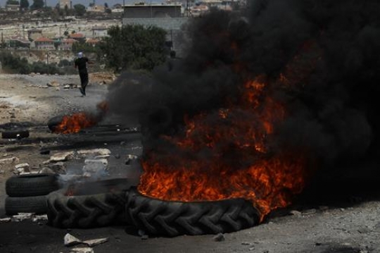 burning tires