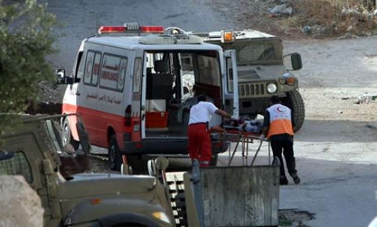 Palestinian Red Crescent ambulance