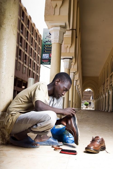 Shoe polishing
