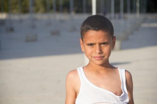 Palestinian boy Resist Israeli occupation 