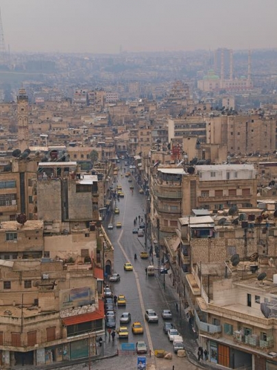 public main road in damascus