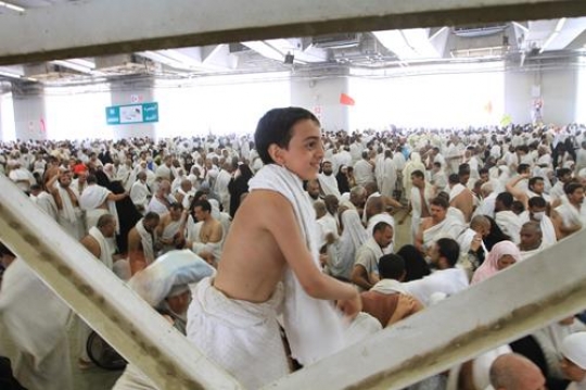 Boy on Pilgrimage to Mecca