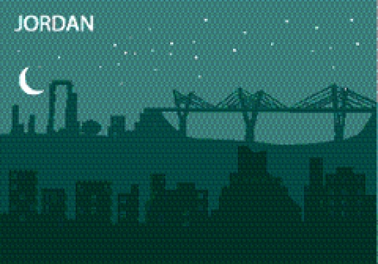 amman land marks in green