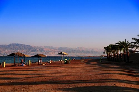 sand beach in aqaba,jordan