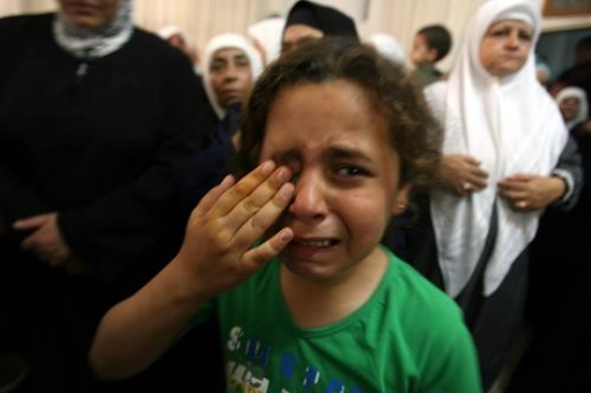 little girl crying