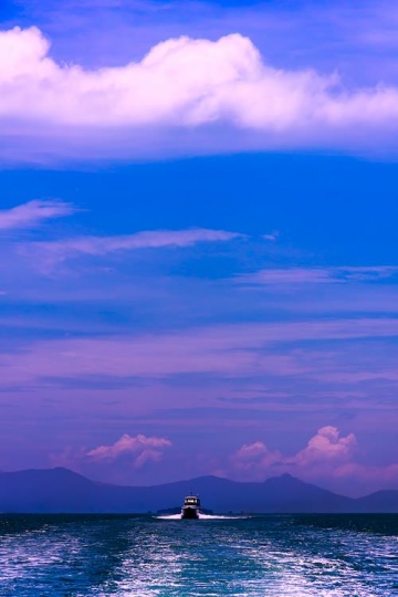 beautiful sunset over sea,malaysia