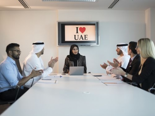 Businesspeople clapping hands during a conference meeting|-