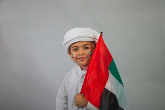 Little boy celebrating national day