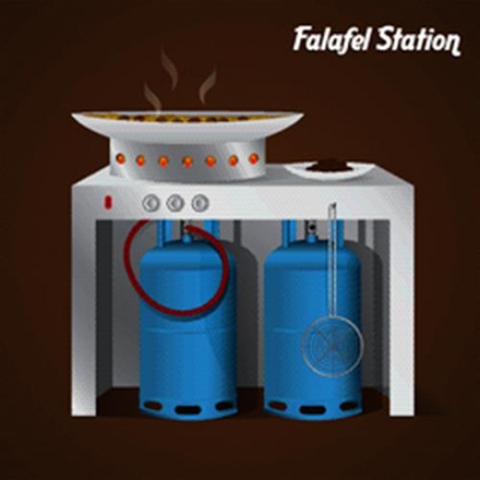 Frying Falafel