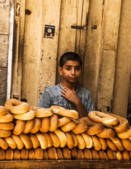 a street vendors kaak cart 
