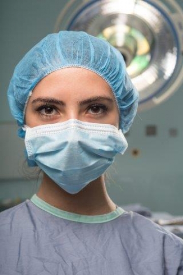 Middle Eastern Woman Surgeon at Operation Room