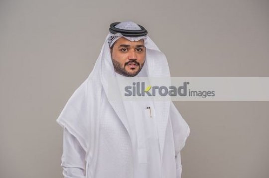 Middle Eastern Businessman standing|