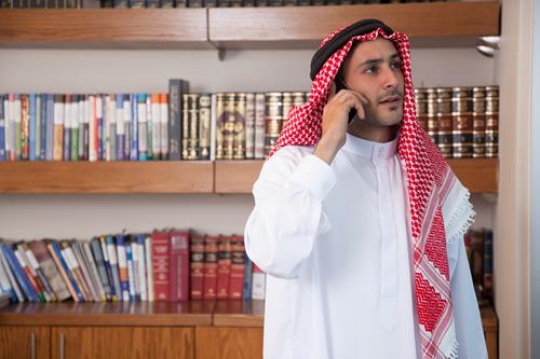 business man uses his mobile