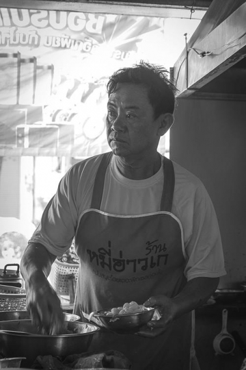 man working at a restaurant