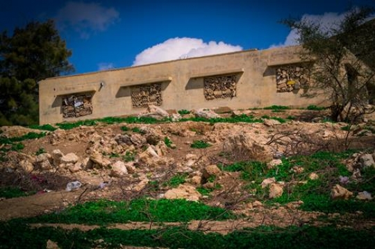 View of the town of Salt in Jordan, old house
