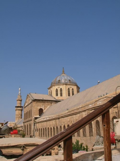 ummayad mosque in old city damascus