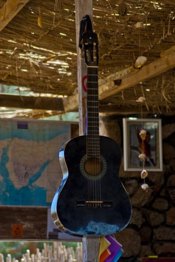 Guitar in a pergola